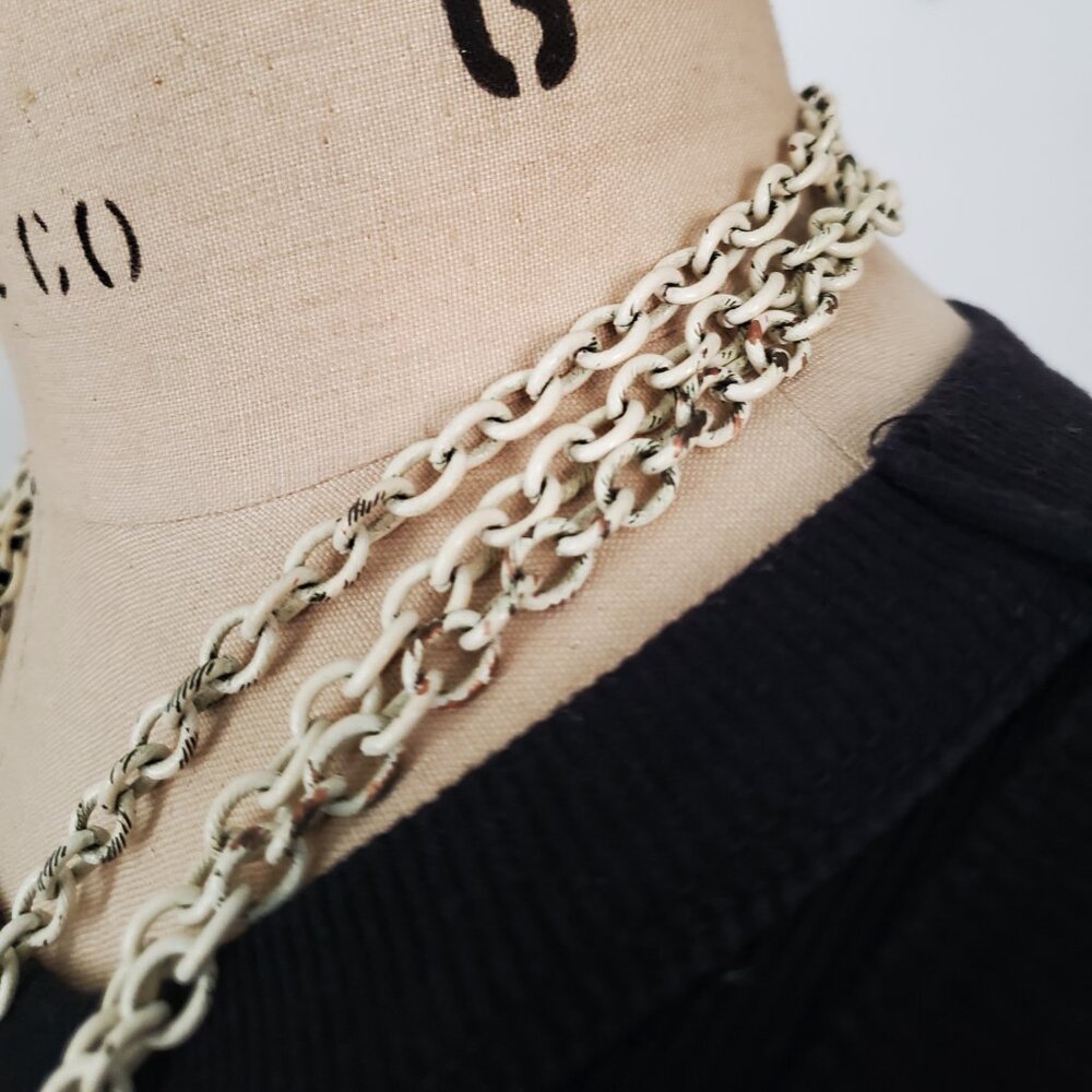 Vintage Signed 60’s Crown Trifari Waterfall Necklace seen in Devil Wears Prada! - Picture 10 of 15